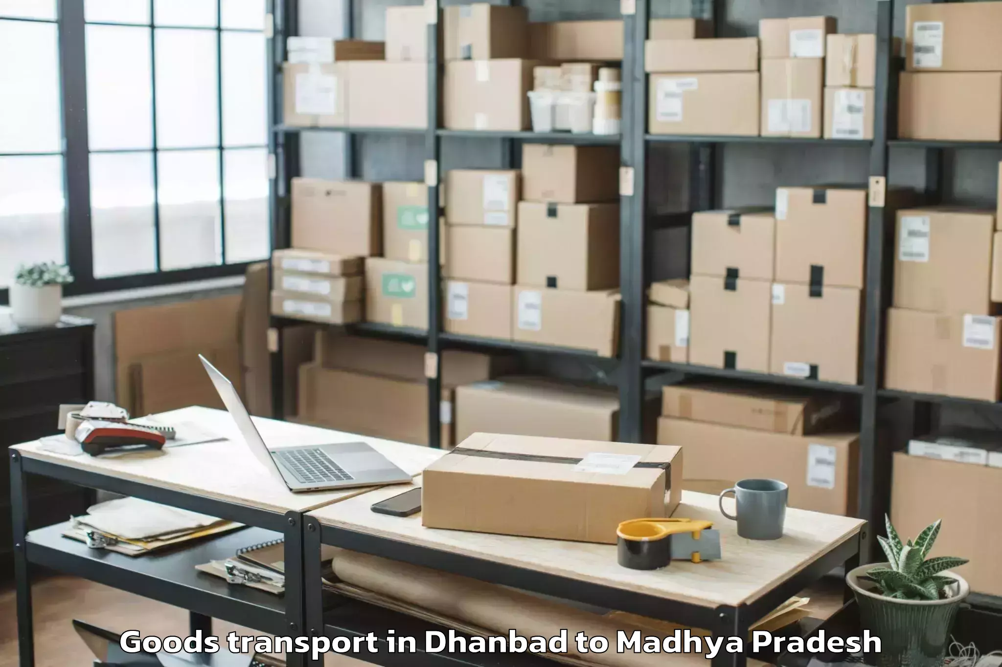 Book Dhanbad to Khandwa Goods Transport